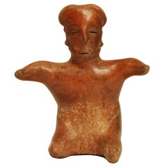Pre Columbian Nayarit Pottery Ancestor Figure