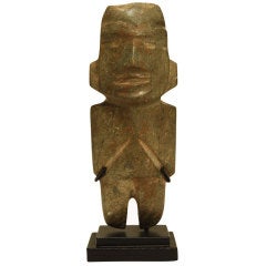 Pre Columbian Mezcala  Type  M-12 Green Stone Axe God