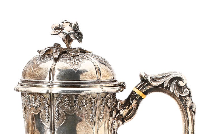 19th Century Rare R.s. Garrard & Co London  Silver Coffeepot From 1899. For Sale
