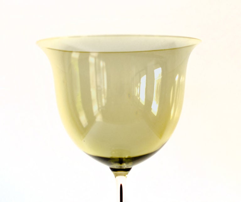 Rare Big Tulip Glass by Nils Landberg for Orrefors, Sweden For Sale 2