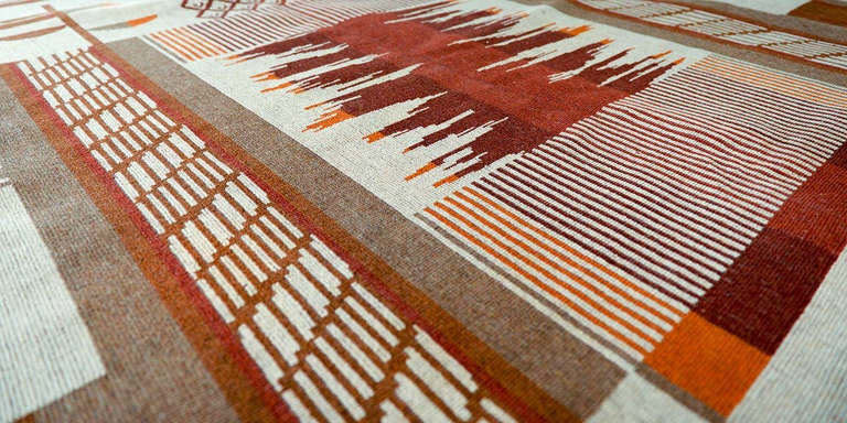 Unique Big Swedish Carpet, Art Deco For Sale 2