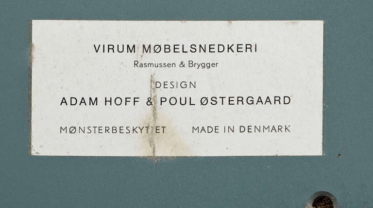 Oak Beautiful Danish Wall Mount Folding Valet by Adam Hoff and Poul Ostergaard