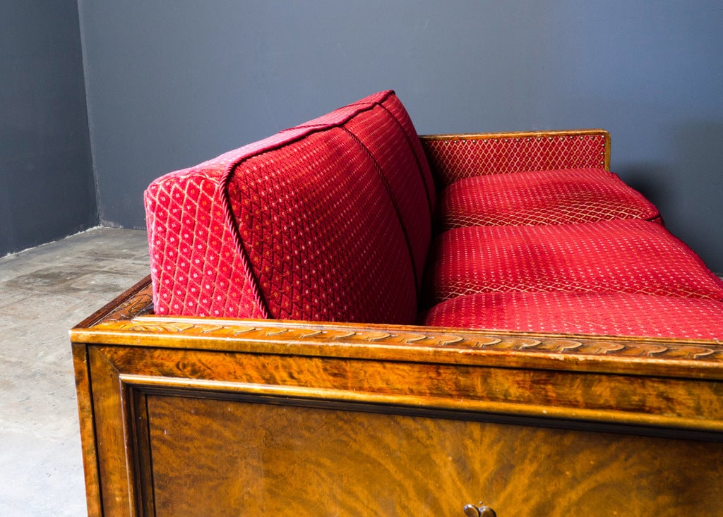 Fabric Rare art deco sofa about 1920m Sweden For Sale