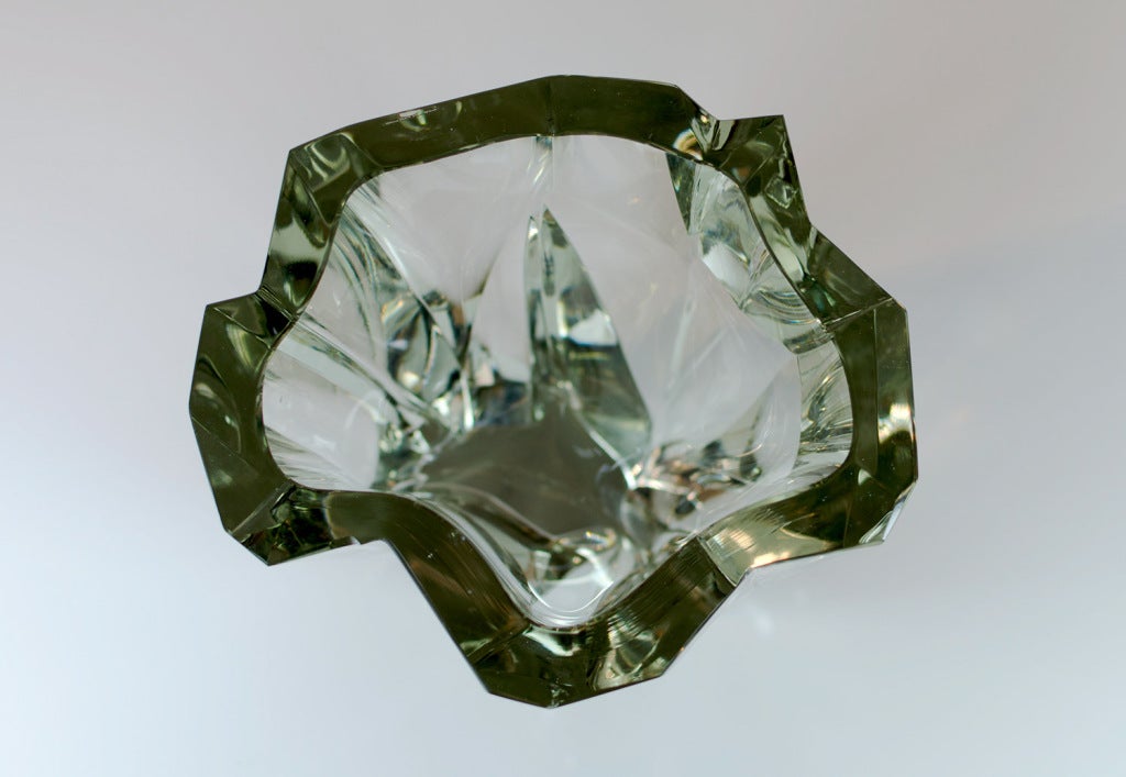 Rare Tapio Wirkkala iceberg vase for Iitalla, Finland 2
