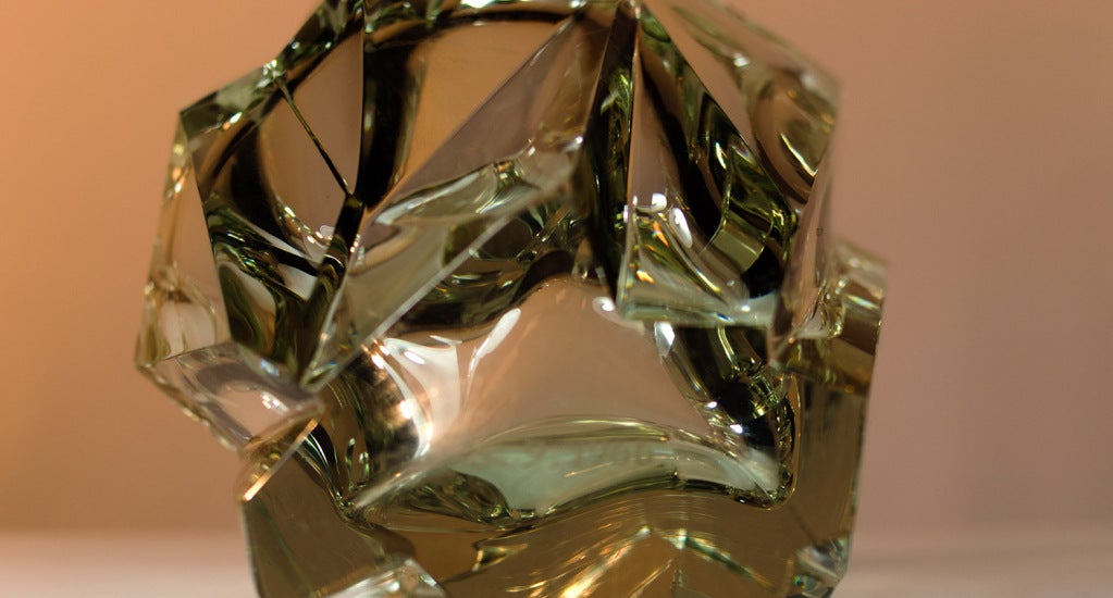 Rare Tapio Wirkkala iceberg vase for Iitalla, Finland 4