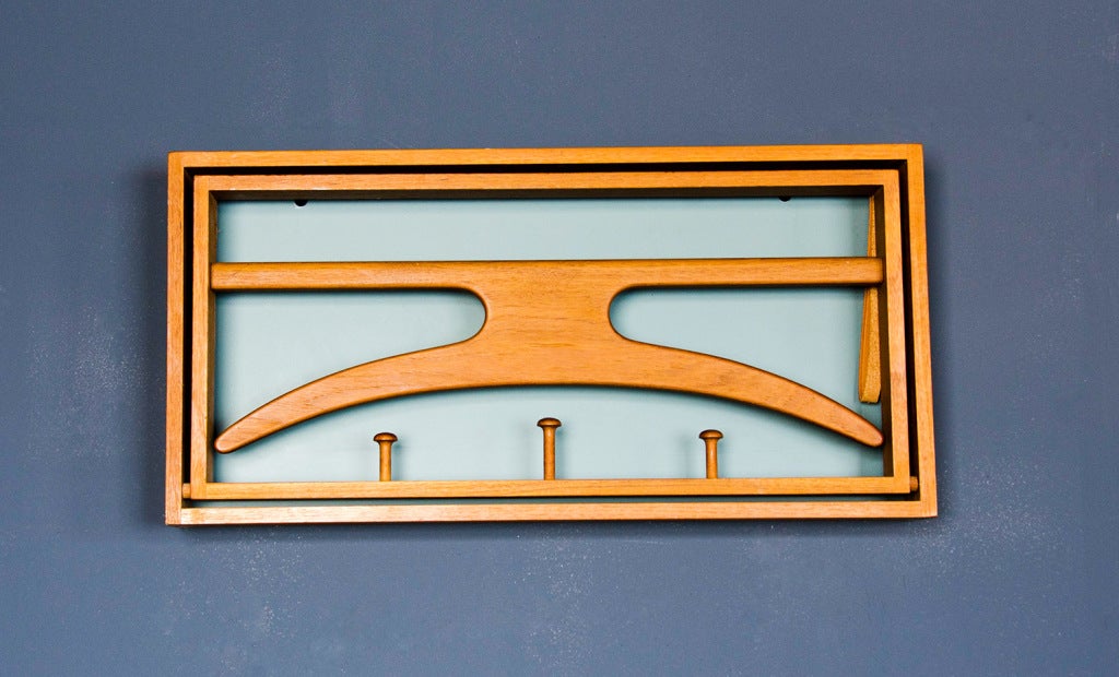 Beautiful Danish Wall Mount Valet by Poul Ostergaard 2