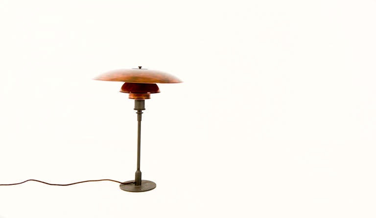 Danish Extreme rare big PH 4.5/3 desk lamp Pul Henningsen for Louis Poulsen. Patt appl. For Sale