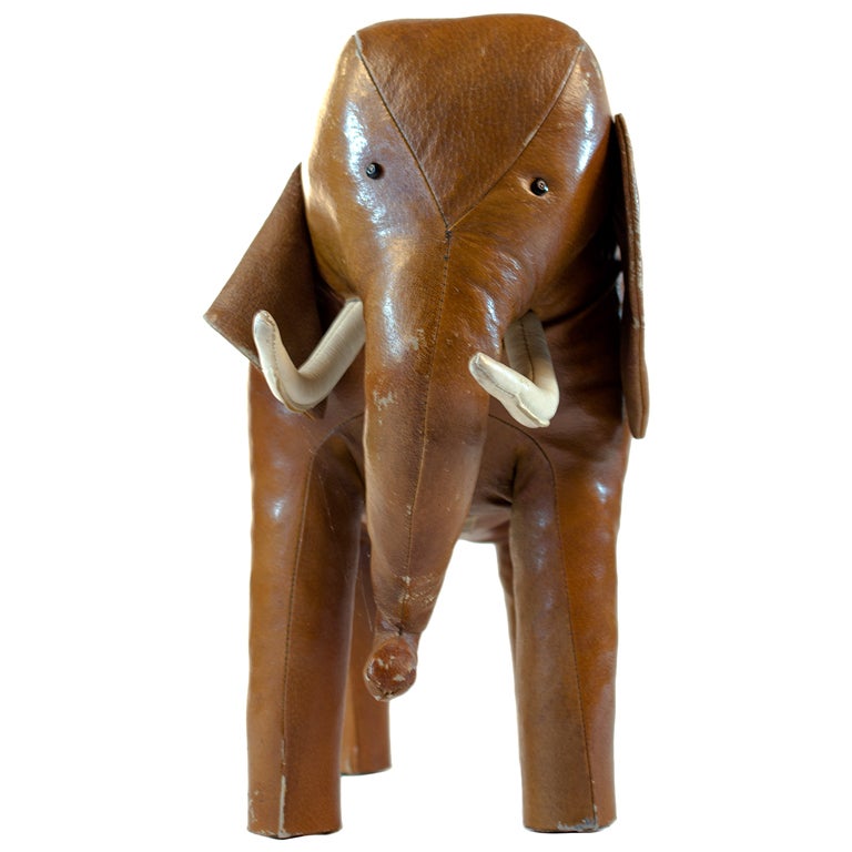 Big Leather Elephant Abercrombie & Fitch For Sale