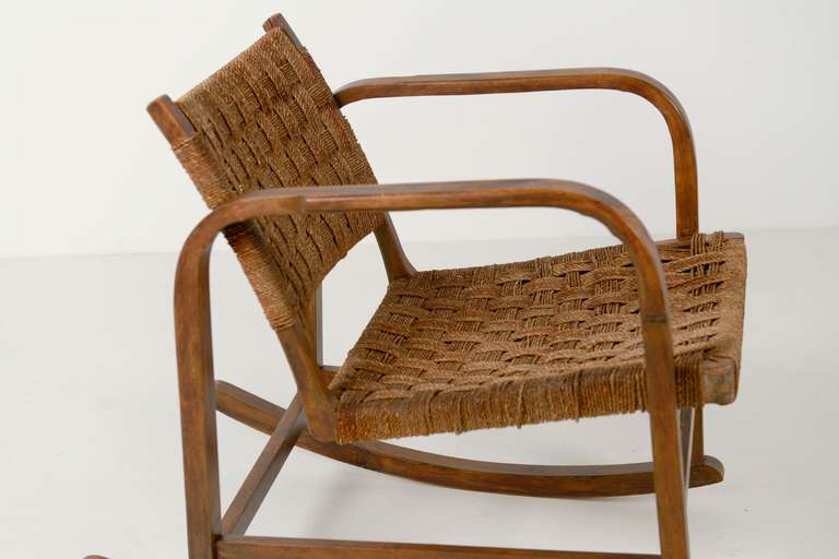 Swedish Rare Eskil Sundahl Rocker Chair, Sweden For Sale