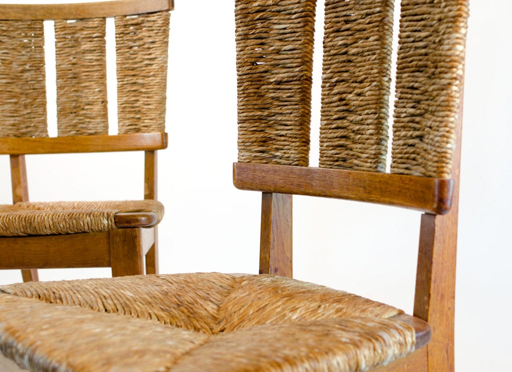 6 very rare Mart Stam chairs in Oak, 1947 For Sale 5