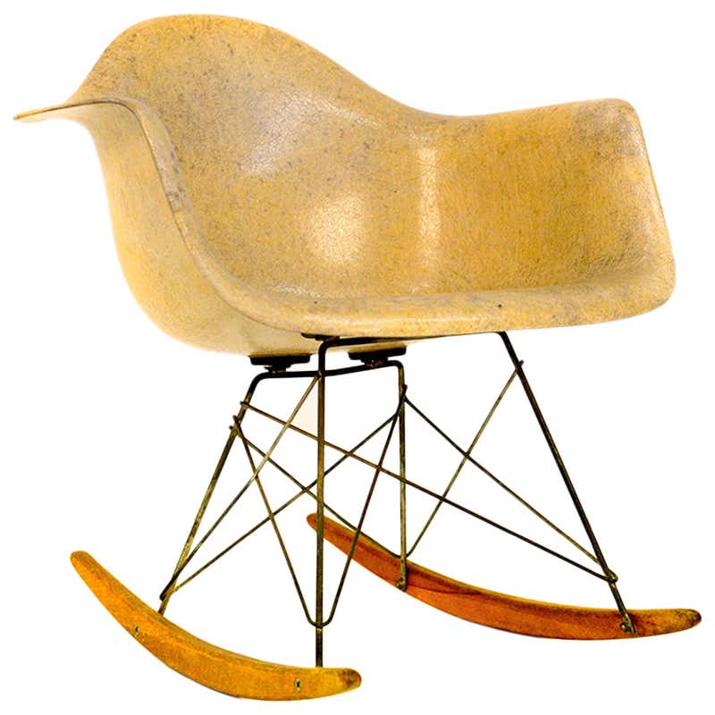Extreme Rare Rope Edge Eames Rocker, 1st Experimental Base. For Sale at ...