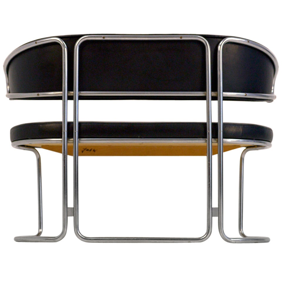 Rare grete Jalk 2 seater by Fritz Hansen