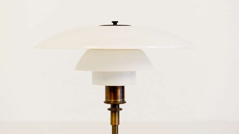 Mid-20th Century Ph 4/3 Poul Henningsen For Louis Poulsen 1930's Desk Lamp. For Sale