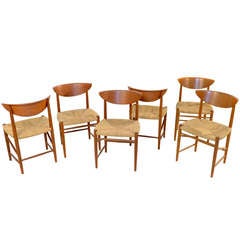 6 Dining chairs by Peter Hvidt and Orla Mølgaard-Nielsen