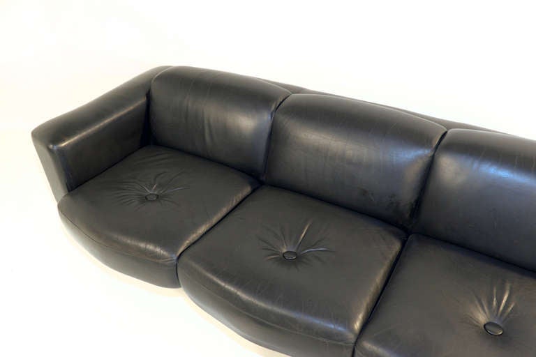 Very rare Finnish Prisma sofa by Voitto Haapalainen For Sale 3