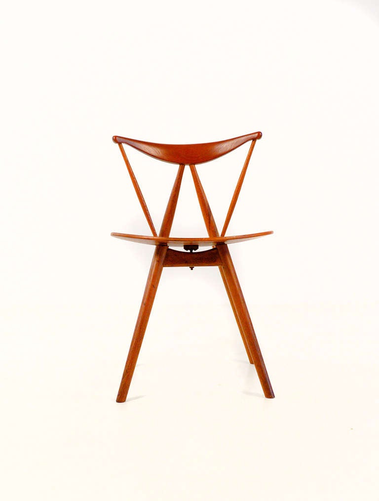 Extreme Rare Piano Chair by Vilhelm Wohlert, Excelent Condition.