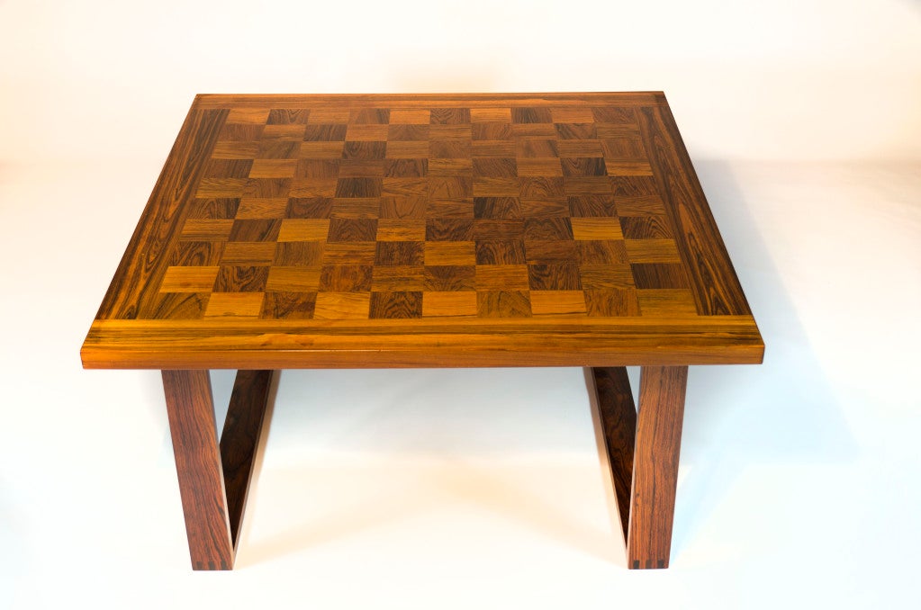 rare rosewood Poul Cadovius CHESS table