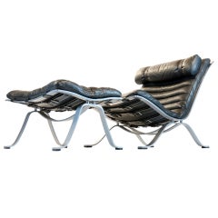 Super Ari lounge chair with ottoman, Arne Norell
