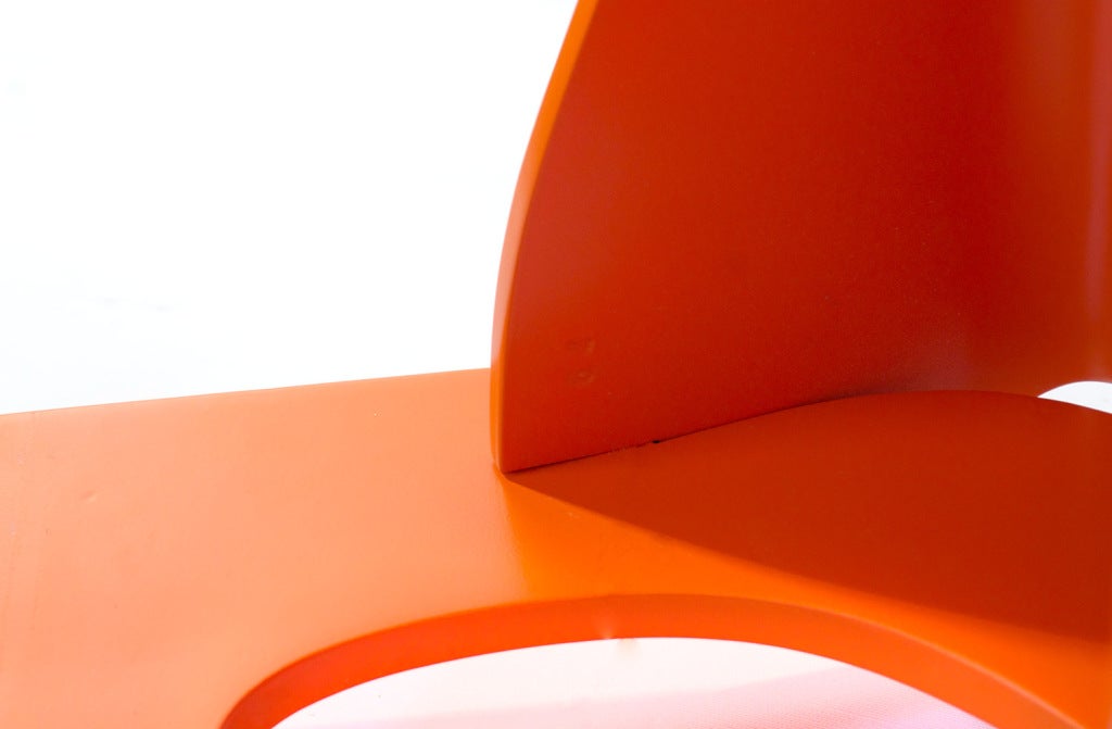 Joe Colombo's Plywood 4801 Lounge Chair  For Kartell 3