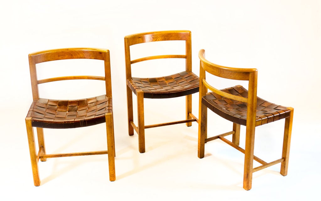 Six Rare Danish Dining Chairs In Rosewood