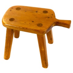 very rare Axel Einar Hjorth stool, Sweden, 1930's.
