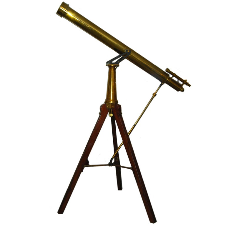 Impressive 91" Refracting Astronomical Telescope on Stand For Sale