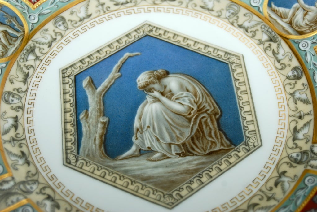 Porcelain Pair of Russian Imperial Plates from the Raphael Service For Sale