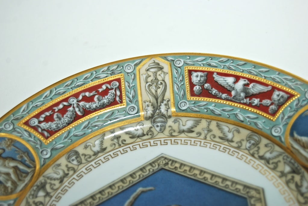 Pair of Russian Imperial Plates from the Raphael Service For Sale 1