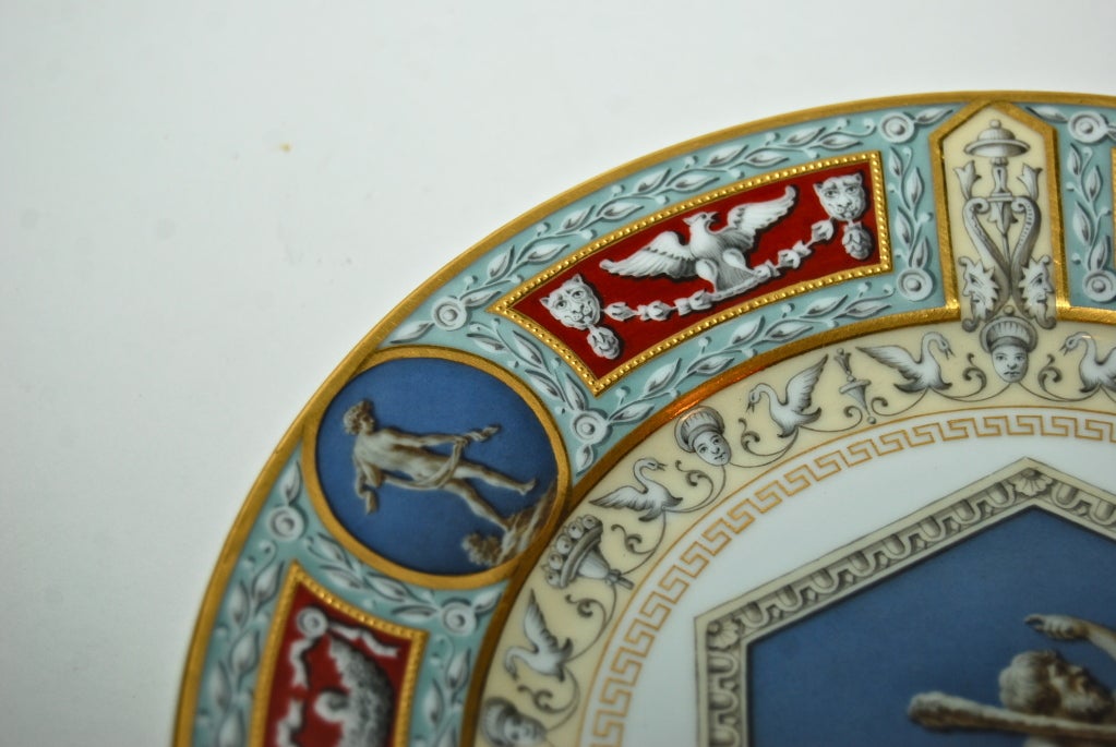 Pair of Russian Imperial Plates from the Raphael Service For Sale 4