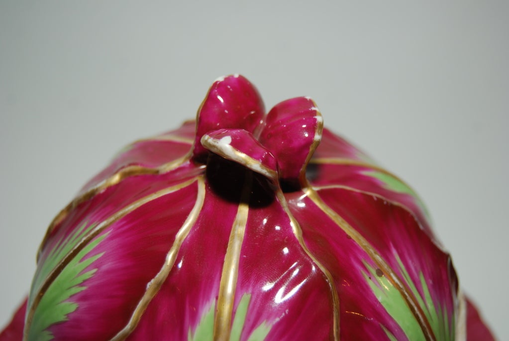 Pair of Wallendorf Cabbage Tureens and Stands
