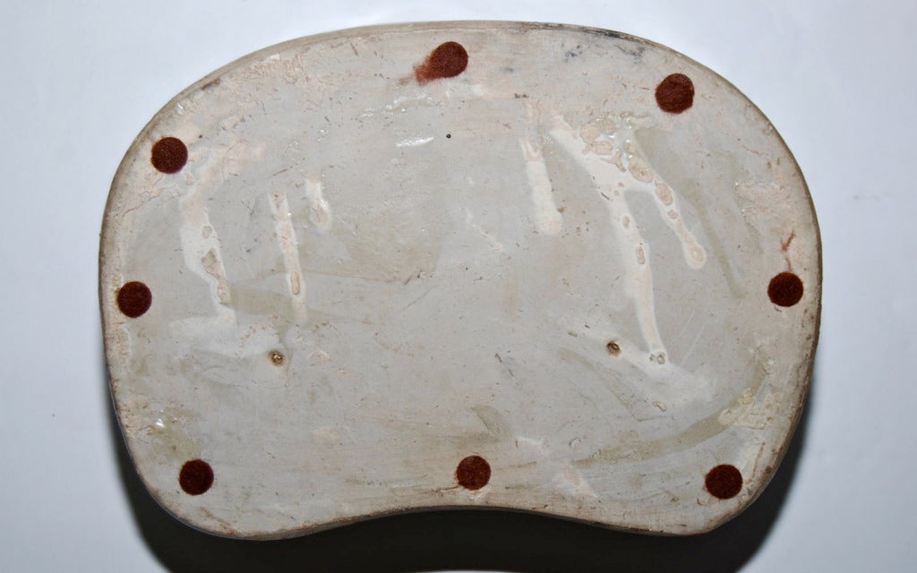18th Century and Earlier Cizhou Ware Sgraffito Ceramic Pillow For Sale