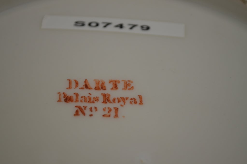 Darte Paris Porcelain Conchology Plate For Sale 1