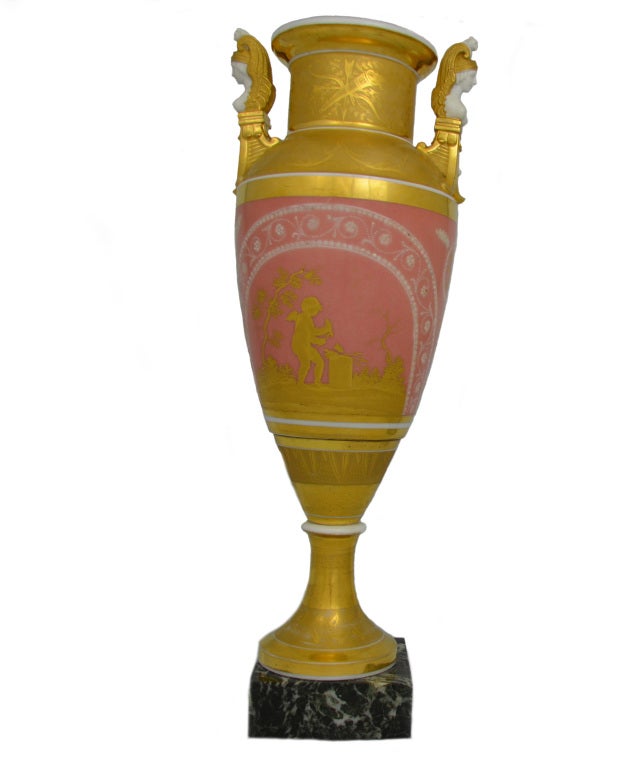 Pair of Paris Porcelain Vases