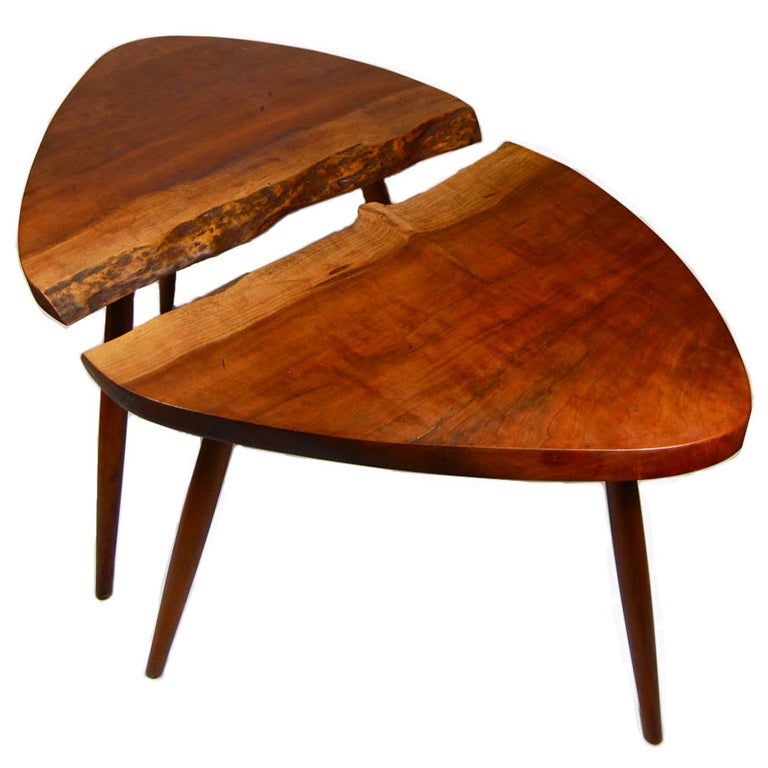 Pair of George Nakashima  'Wepman' Tables For Sale