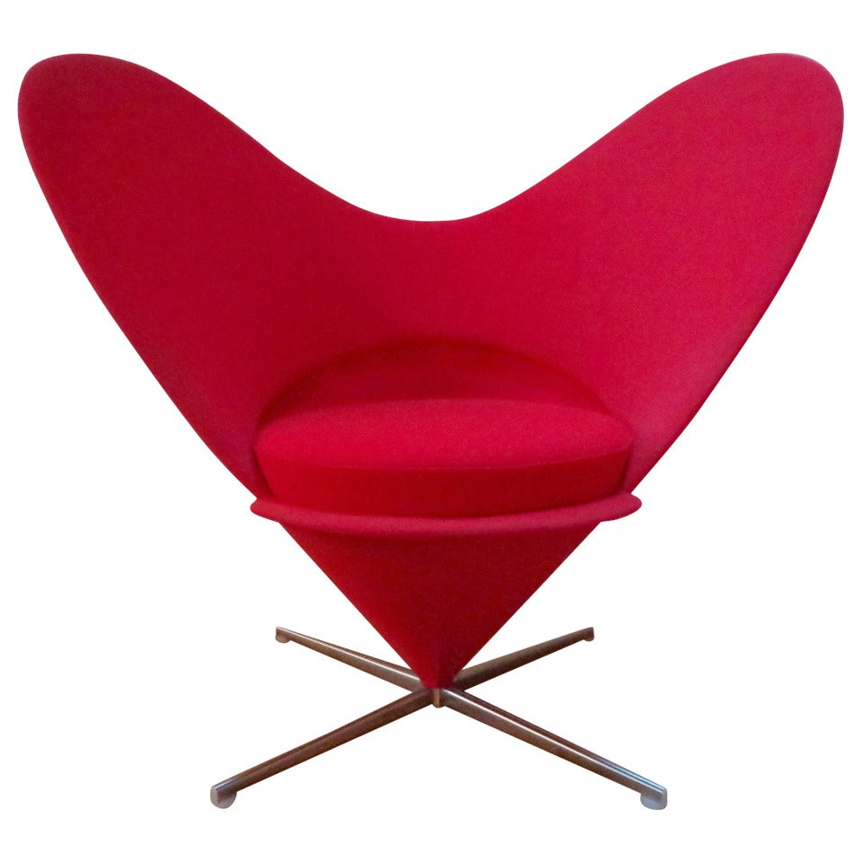 Heart Cone Chair by Verner Panton, Denmark