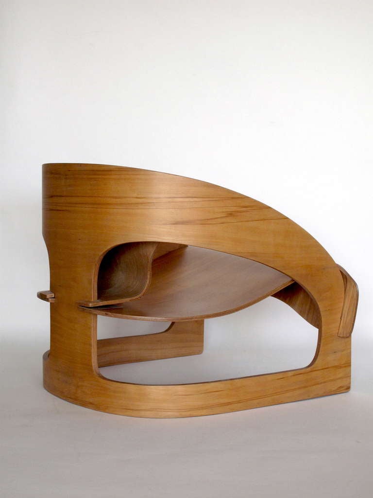 Plywood 4801 lounge chair by Joe Colombo for Kartell at 1stdibs
