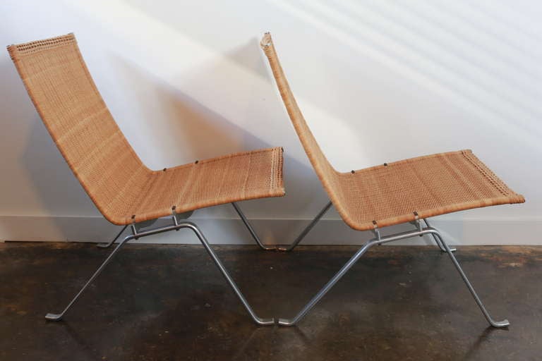 Mid-20th Century One PK 22 Lounge Chair by Poul Kjaerholm for E. Kold Christensen