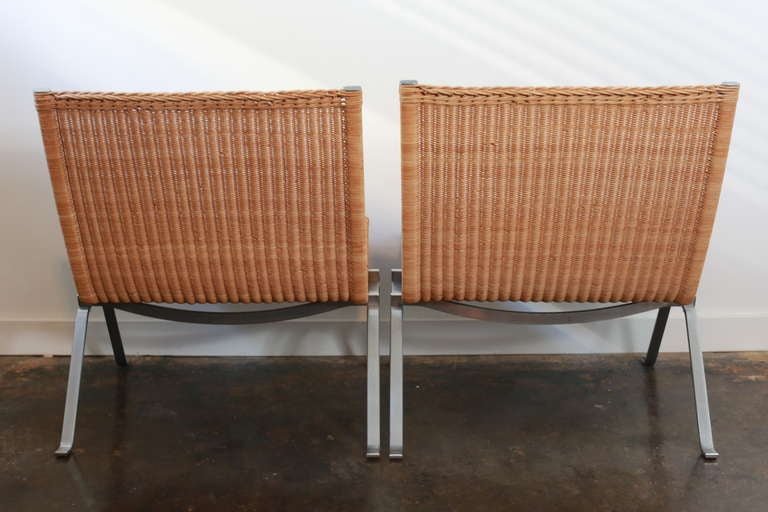 Cane One PK 22 Lounge Chair by Poul Kjaerholm for E. Kold Christensen