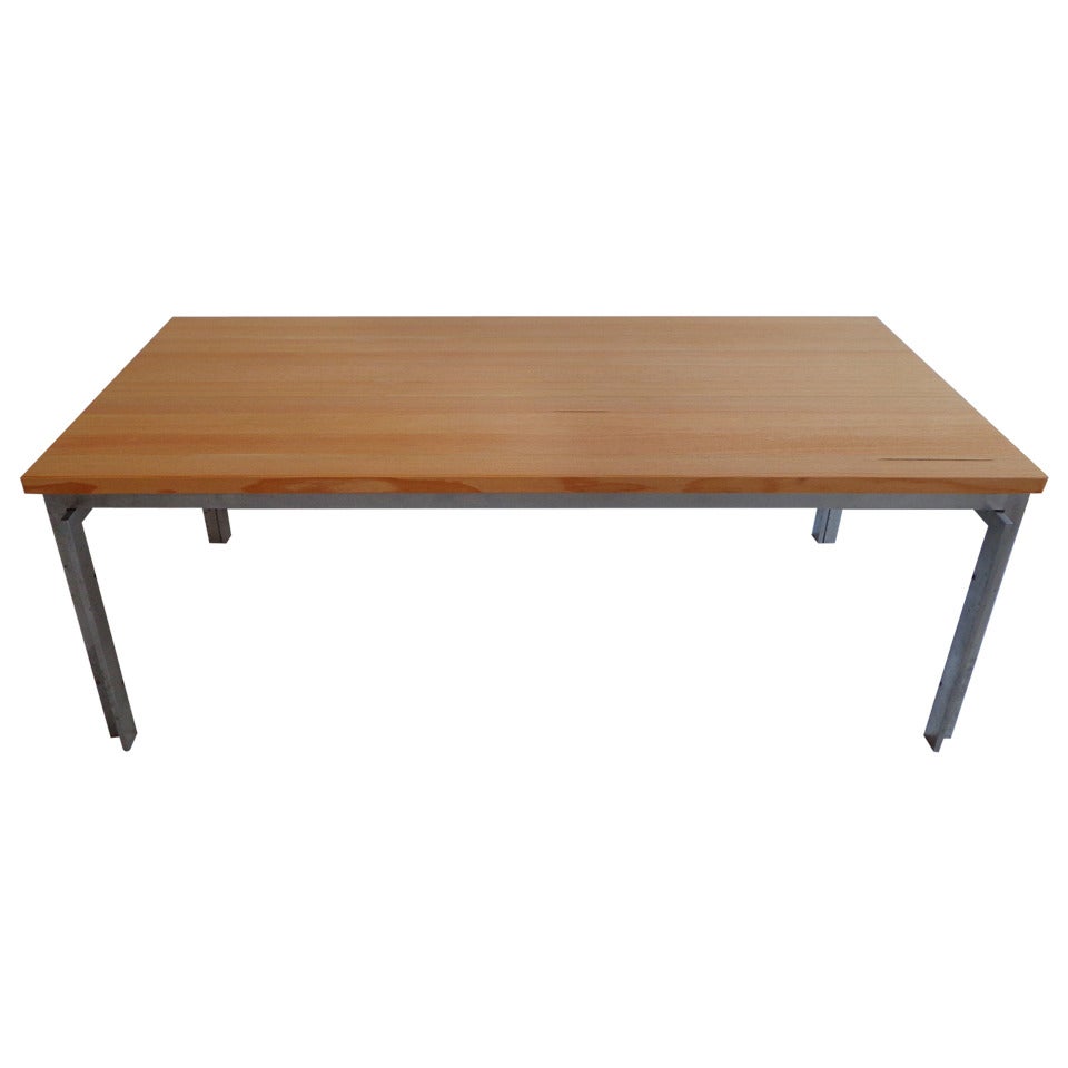 1950's Oregon pine Coffee table by Poul Kjaerholm