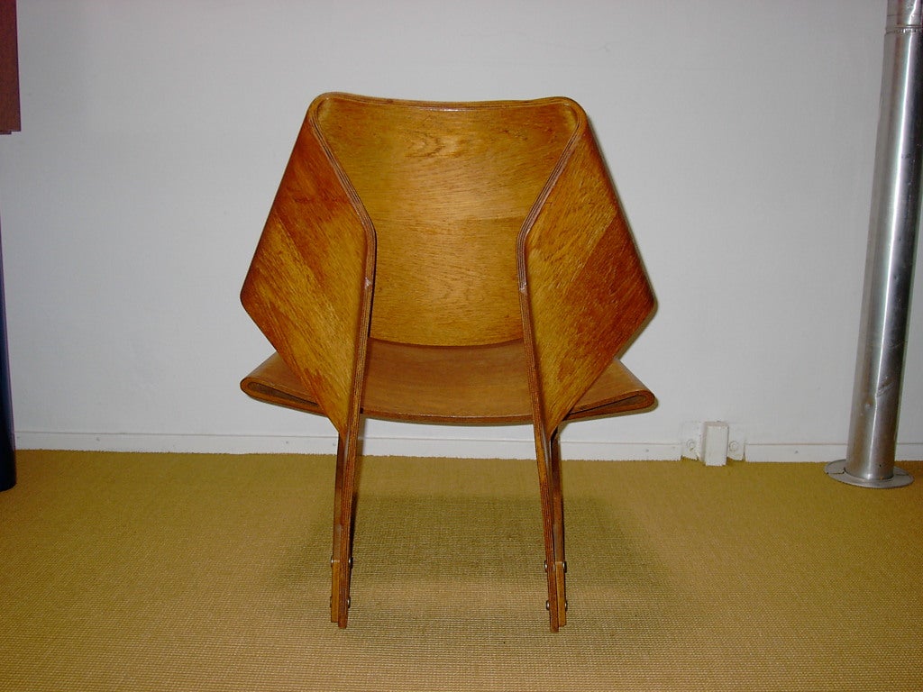 Danish Laminated chair by Grete Jalk for P. Jeppesens Mobelfabrik A/S