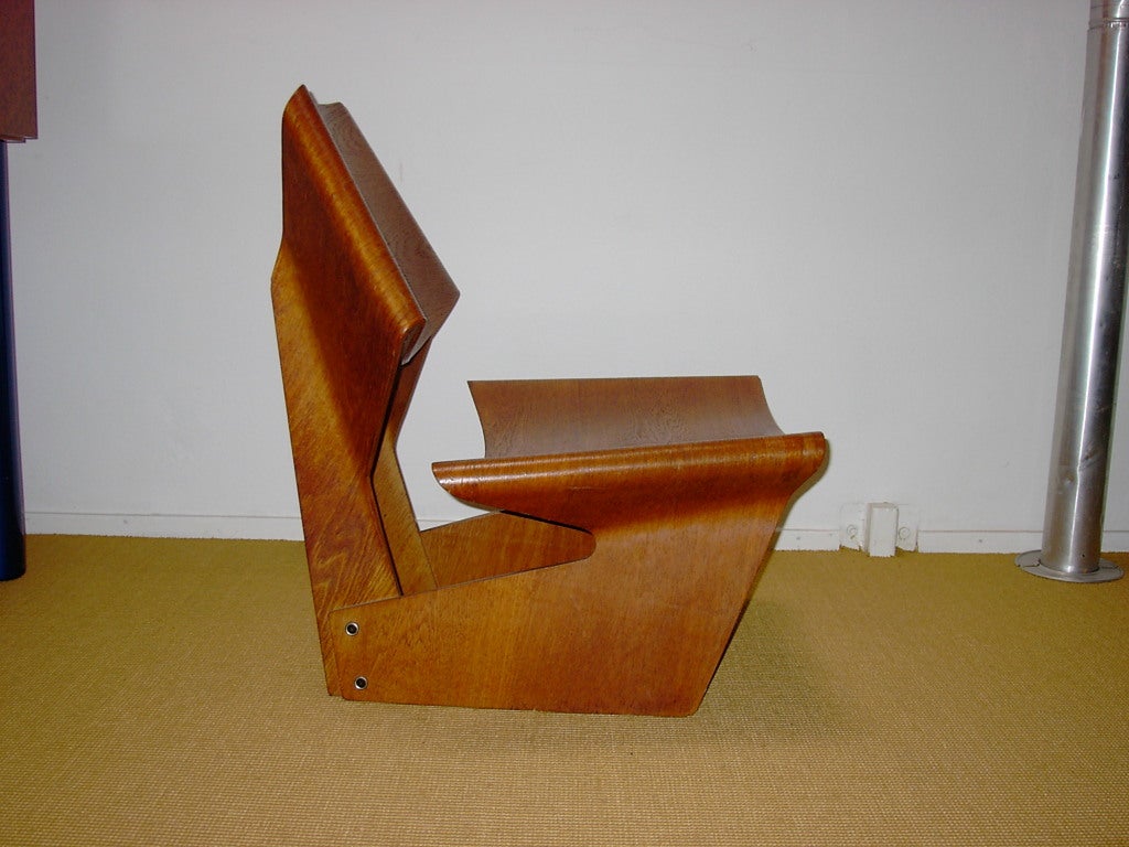 Laminated chair by Grete Jalk for P. Jeppesens Mobelfabrik A/S In Excellent Condition In Amsterdam, NL
