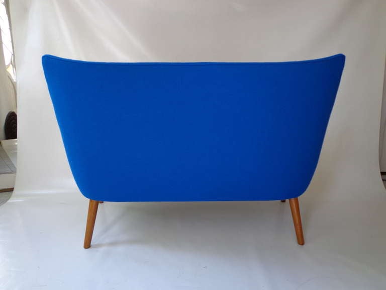 Mini bear sofa AP 315 by Hans J. Wegner made by A.P. Stolen In Excellent Condition In Amsterdam, NL
