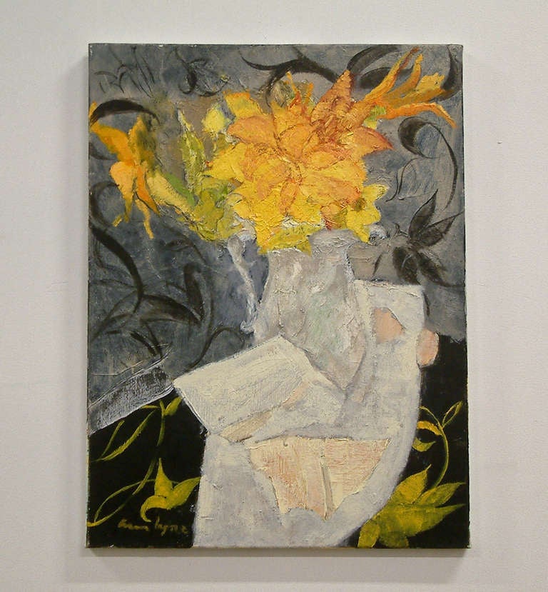 Ann Lyne "Lace and Lillies" 2009 Oil on Linen