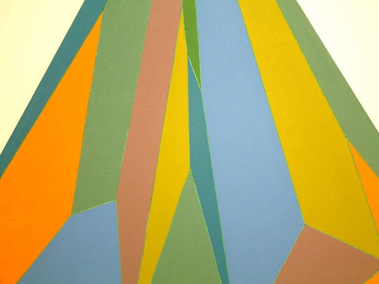 Peter Svenson "Turkey Shoot" 1976 Color Field Oil on Canvas