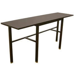 Rare Dunbar Dark Walnut Console Table Designed by Edward Wormley circa 1950