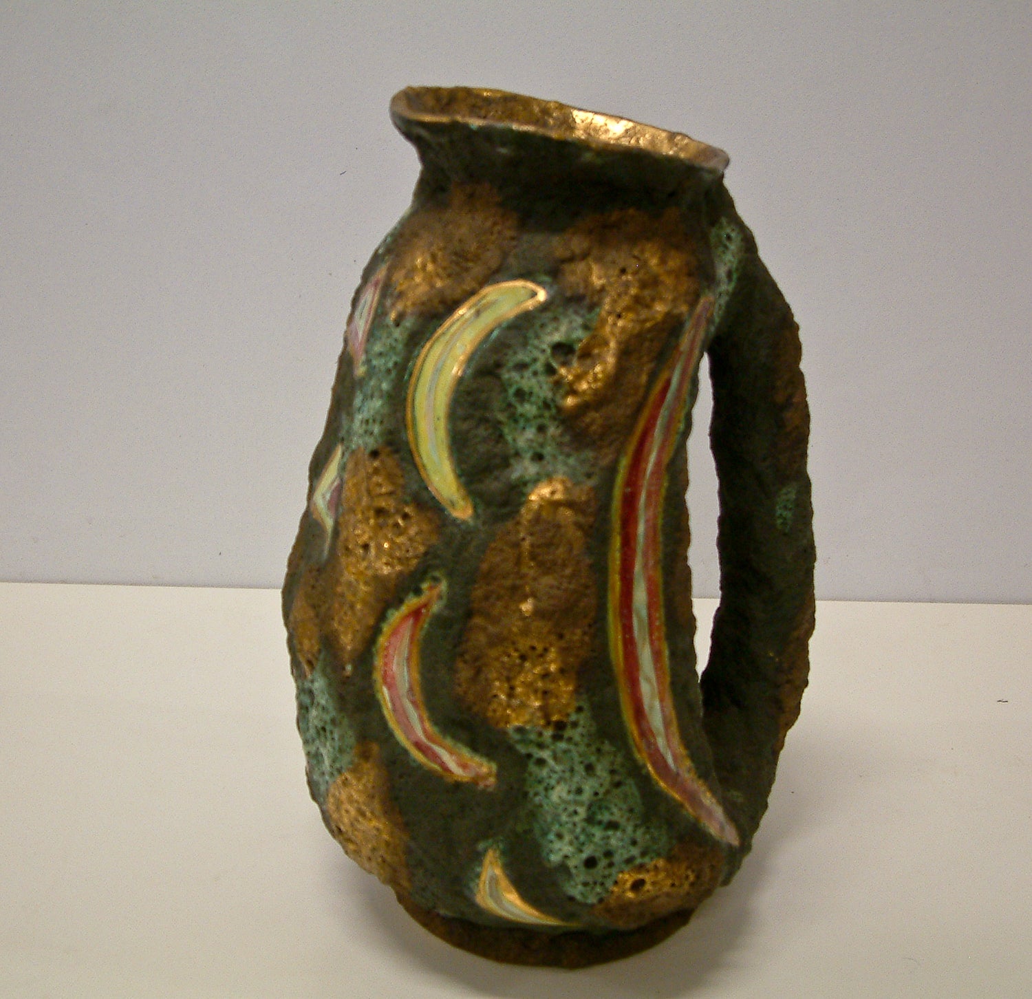 Italo Casini Lava Glaze Ceramic Ewer