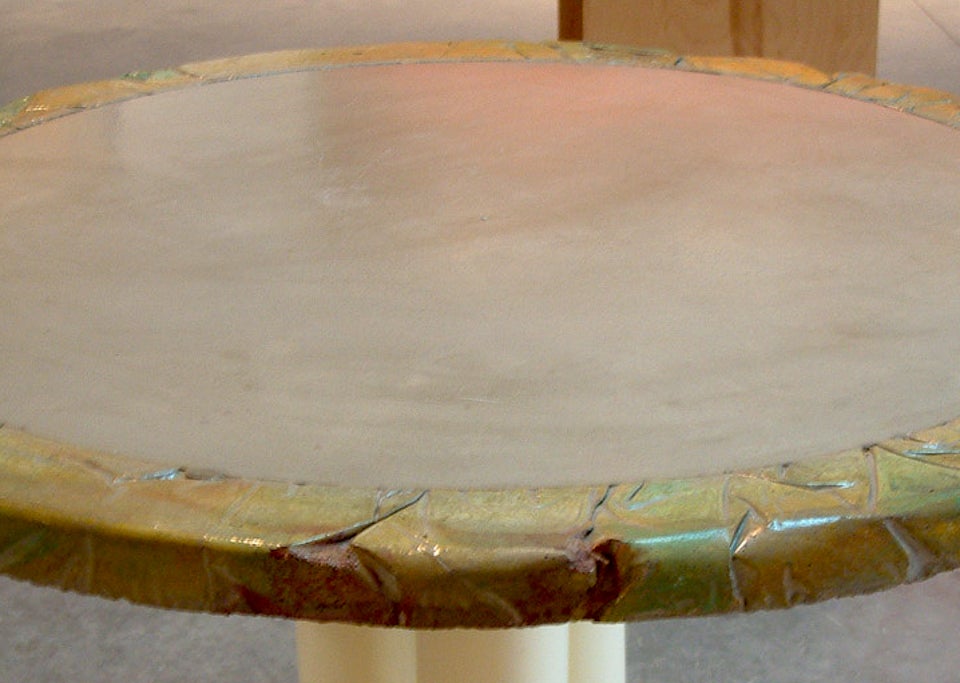 Concrete Carmen Spera Pedestal Table For Sale