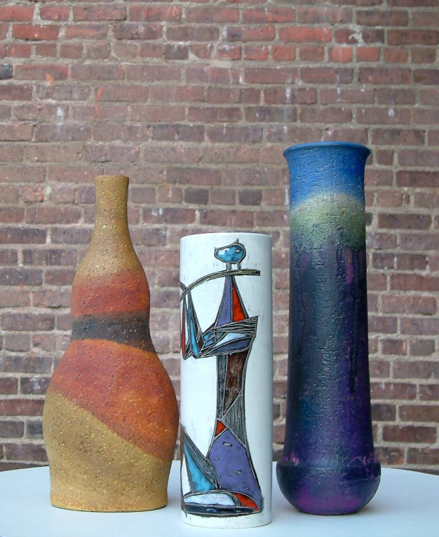Three Ceramic Vases by Marcello Fantoni