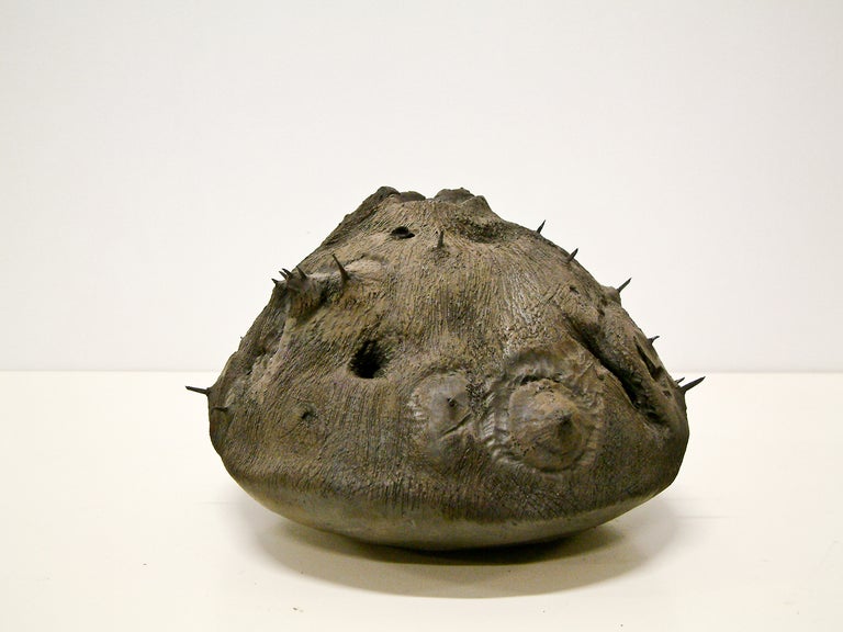 Paul Klassett " Black Planet" Raku Vase For Sale at 1stDibs