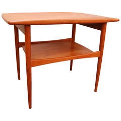 Grete Jalk Teak Side Table for Moretti, Denmark, 1960